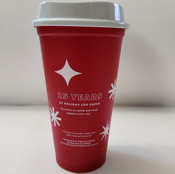 STARBUCKS 2022 Holiday Red Cup Christmas Xmas Reusable with Lid 16oz New - Picture 2 of 10